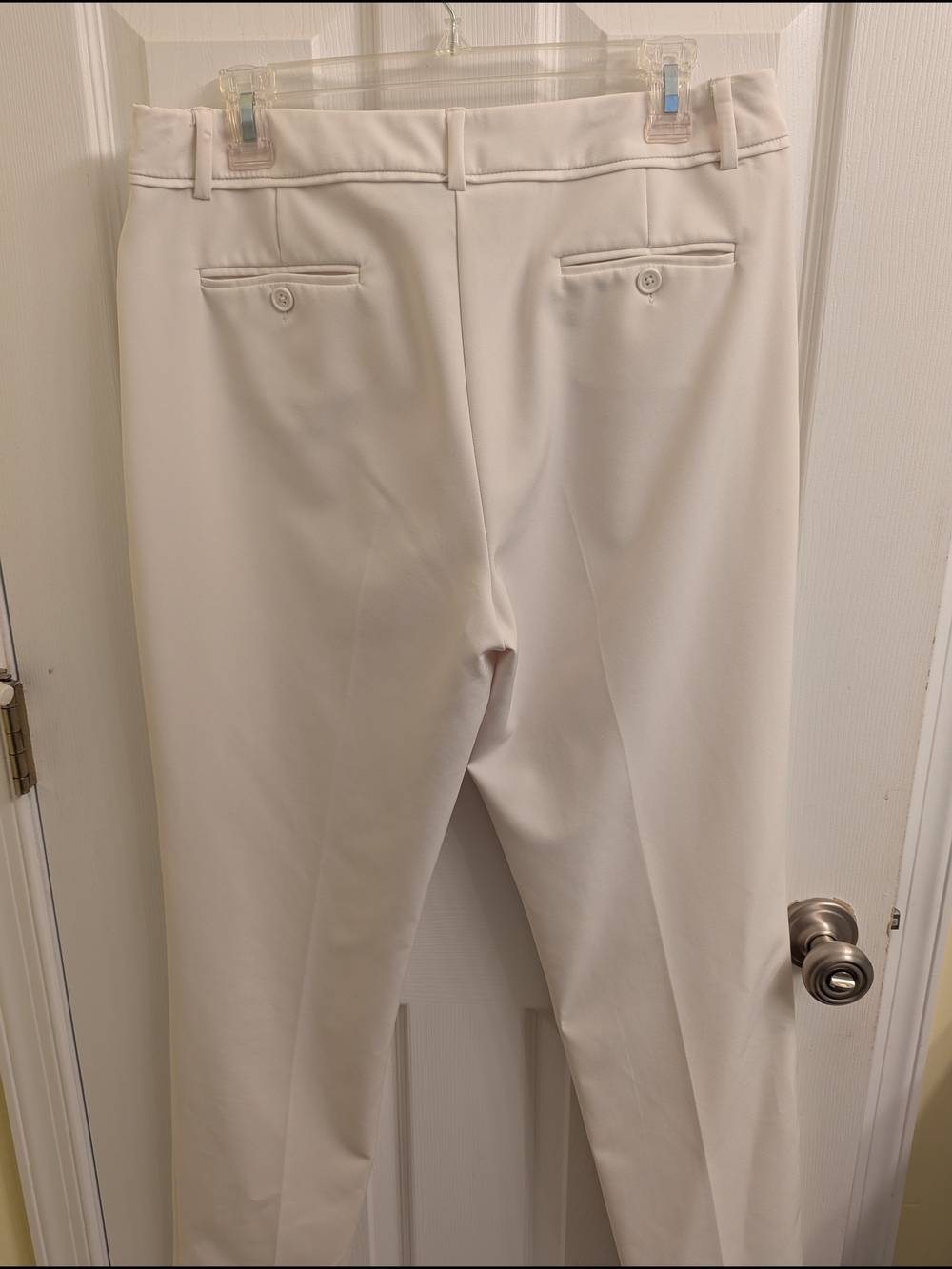 new directions Cream Straight-Leg Women's Trousers - Picture 3 of 3